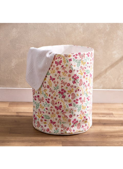Flutterby Springtime Printed Storage Basket 35 x 40 x 35 cm