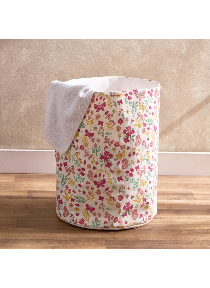 Flutterby Springtime Printed Storage Basket 35 x 40 x 35 cm