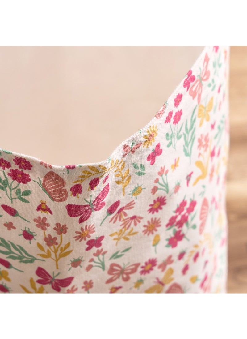 Flutterby Springtime Printed Storage Basket 35 x 40 x 35 cm
