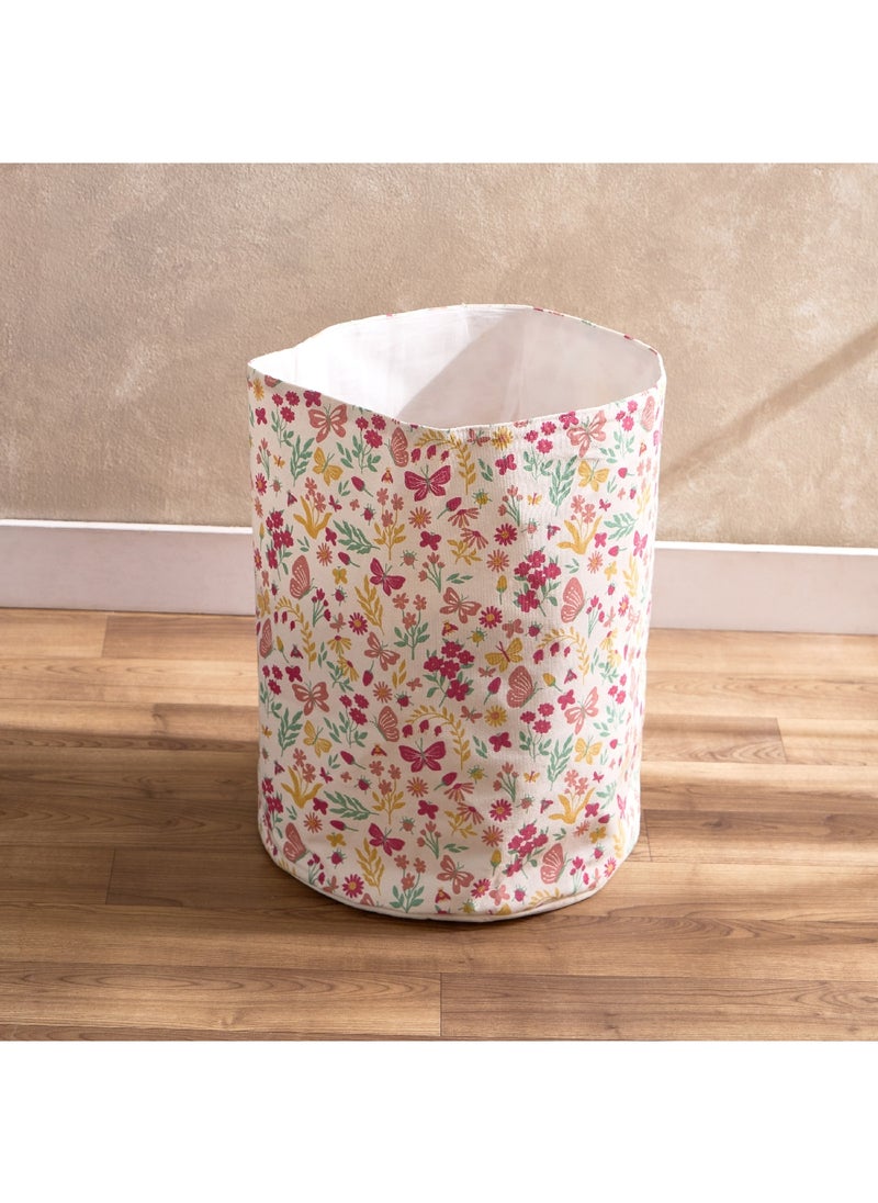 Flutterby Springtime Printed Storage Basket 35 x 40 x 35 cm