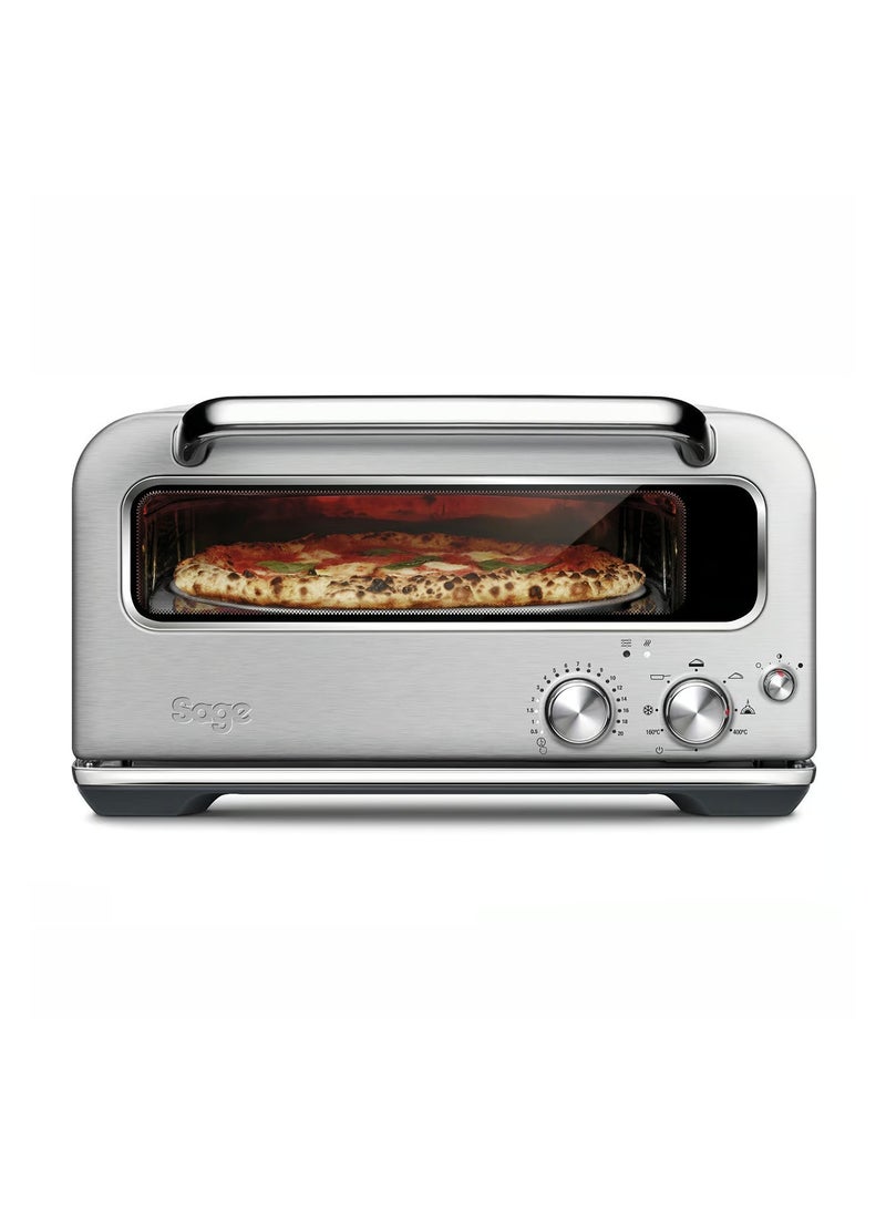 Sage - Sage - The Smart Oven Pizzaiolo - Pizza Oven - Brick Oven Performance for Wood Fired Style, Brushed Stainless Steel - UAE Version, 2 Year Manufacturer Warranty - Image 1