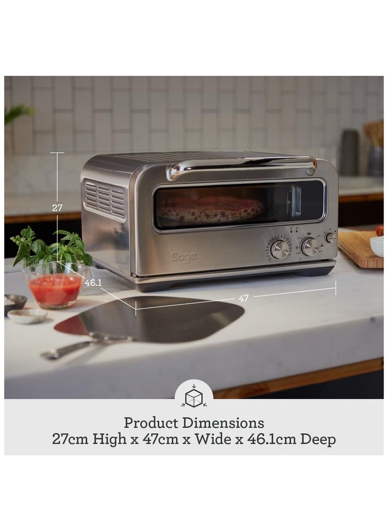 Sage - Sage - The Smart Oven Pizzaiolo - Pizza Oven - Brick Oven Performance for Wood Fired Style, Brushed Stainless Steel - UAE Version, 2 Year Manufacturer Warranty - Image 1