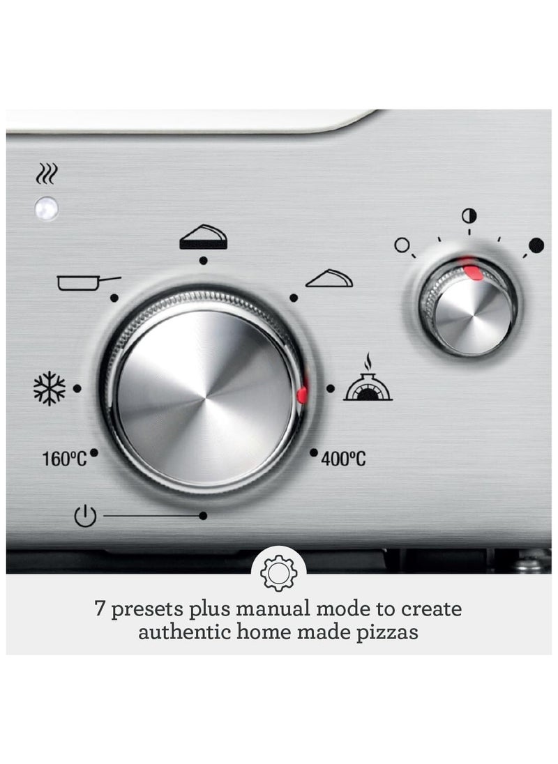 Sage - Sage - The Smart Oven Pizzaiolo - Pizza Oven - Brick Oven Performance for Wood Fired Style, Brushed Stainless Steel - UAE Version, 2 Year Manufacturer Warranty - Image 1