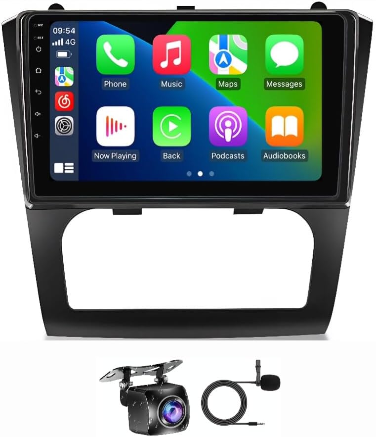 Vierex Fit Nissan Altima Car Stereo Altima Android Screen 2008-2012 With Apple Carplay Android Auto Wireless WiFi DSP FM&AM BT AHD Camera Included Fast Interface QLED (8+128GB Carplay Auto AC) - Image 1