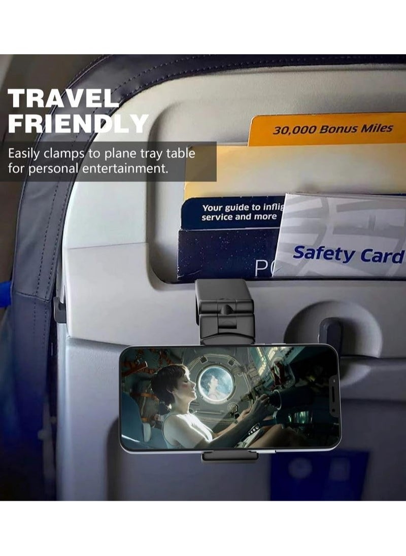 Digipace - Universal in Flight Phone Mount, Handsfree Phone Holder for Desk with 360 Degree Rotation - Image 1
