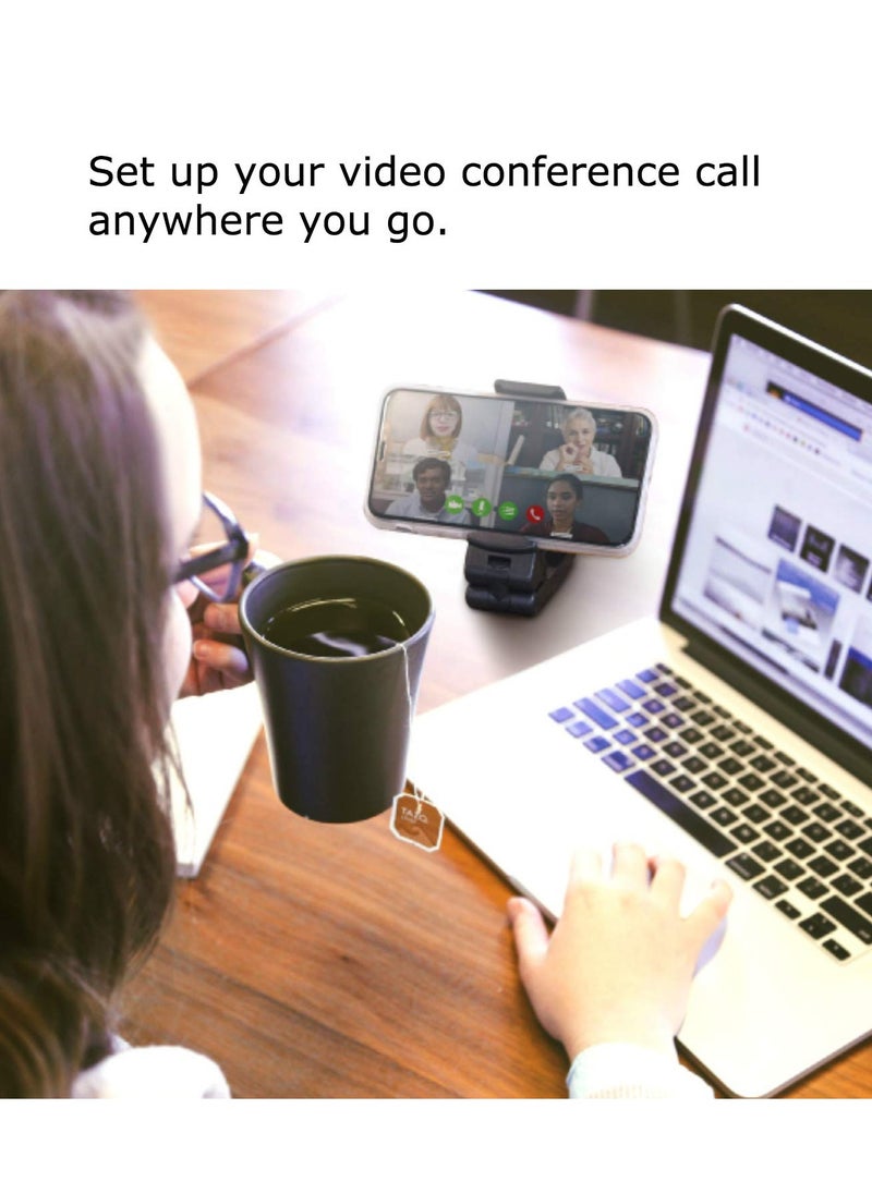 Digipace - Universal in Flight Phone Mount, Handsfree Phone Holder for Desk with 360 Degree Rotation - Image 1
