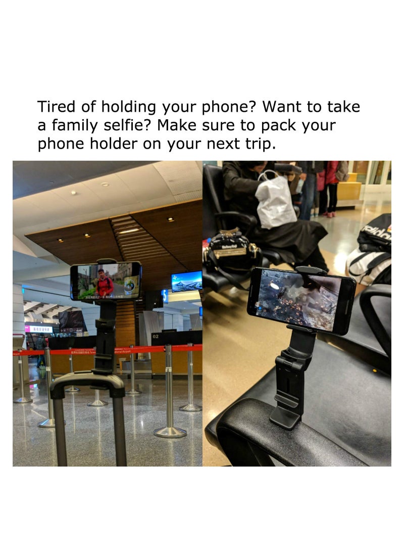 Digipace - Universal in Flight Phone Mount, Handsfree Phone Holder for Desk with 360 Degree Rotation - Image 1