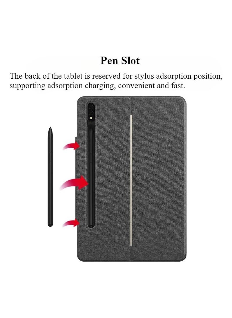 Generic - Keyboard Case for Samsung Galaxy Tab S10 Ultra (2024) Bluetooth Removable Keyboard with Smart Touchpad u0026 Leather Protective Cover with Multi-angle Bracket - Image 1