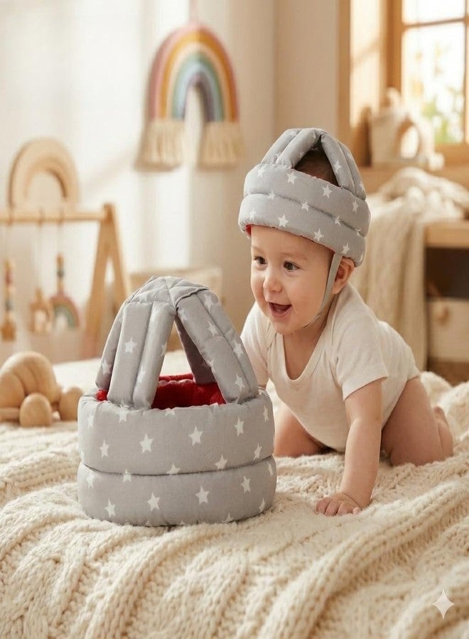 MODERN HEADOS Baby Safety Helmet Infant Toddler Helmet,Baby Head Protector for Safety 6 to 18 Months Adjustable Protective Cap Child Safety Head Guard Grey (Pack of 1) (MDBHP_-03) - Image 2
