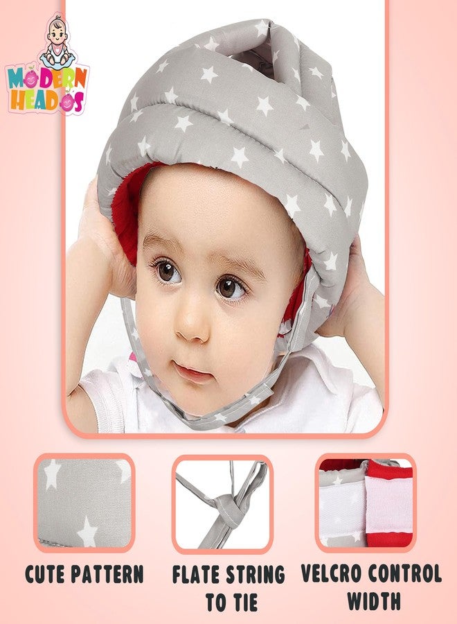 MODERN HEADOS Baby Safety Helmet Infant Toddler Helmet,Baby Head Protector for Safety 6 to 18 Months Adjustable Protective Cap Child Safety Head Guard Grey (Pack of 1) (MDBHP_-03) - Image 3