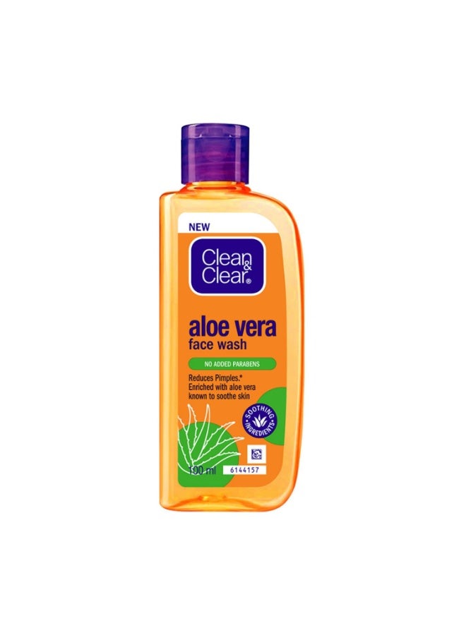 Clean & Clear Aloe Vera Face Wash 100ml - Image 1