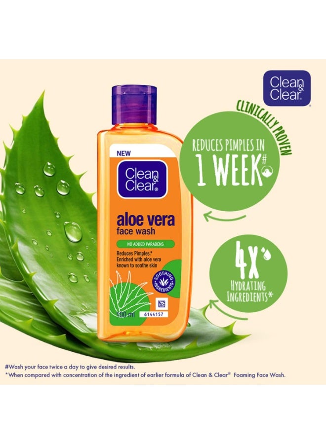 Clean & Clear Aloe Vera Face Wash 100ml - Image 4