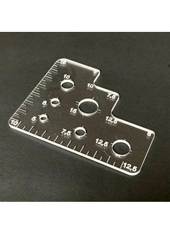 Hobby Leather Edge Rubbing Ruler 10 cm Leather Hand Tool 1 Piece