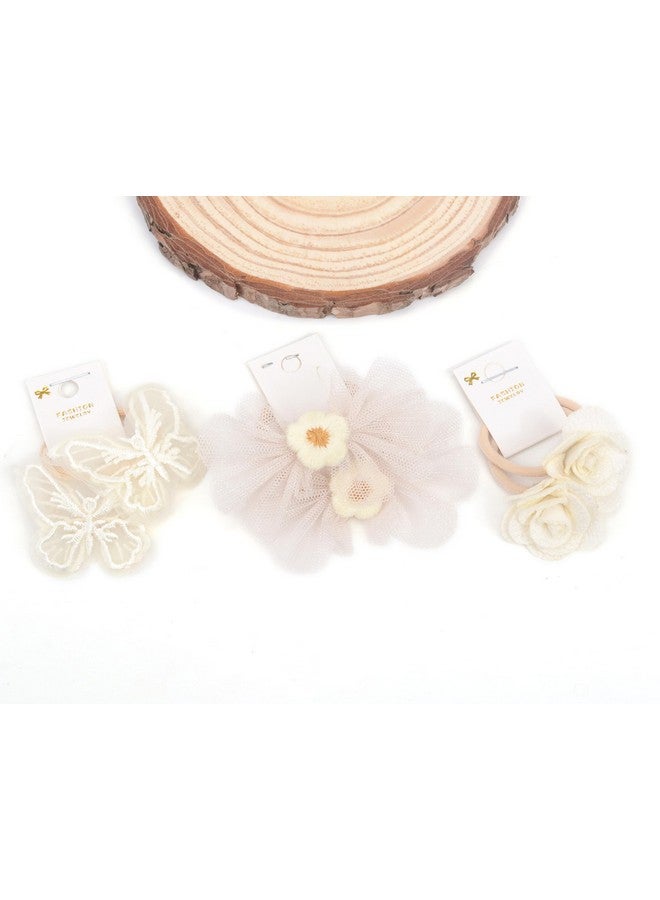 BIANHUAN 10 pairs Hair Ties With Bows 1.2 Inch Small, Ponytail Holders Pigtails Elastic Bands Hair Accessories For [Toddler] Kids [Baby] [Girl]s (Set-B) - Image 2
