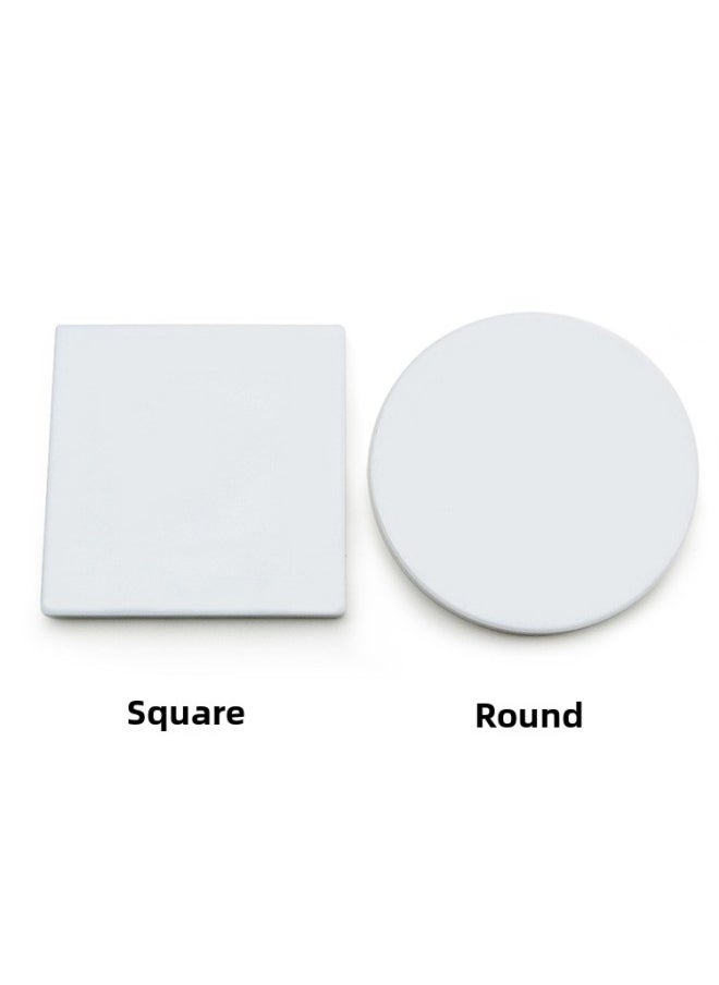 Generic - Ceramic Coaster Absorbent Pure White Blank Support Pattern, LOGO, Thermal Transfer, UV Printing Direct Supply-Color:Hexagon 11*9.5-Specifications:Blank Plain Blank (paper Distribution Box) - Image 1