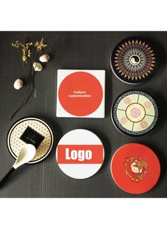 Ceramic Coaster Absorbent Pure White Blank Support Pattern, LOGO, Thermal Transfer, UV Printing Direct Supply-Color:Hexagon 11*9.5-Specifications:Blank Plain Blank (paper Distribution Box)