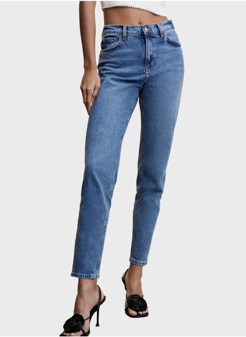 MANGO - High Waist Jeans - Image 1