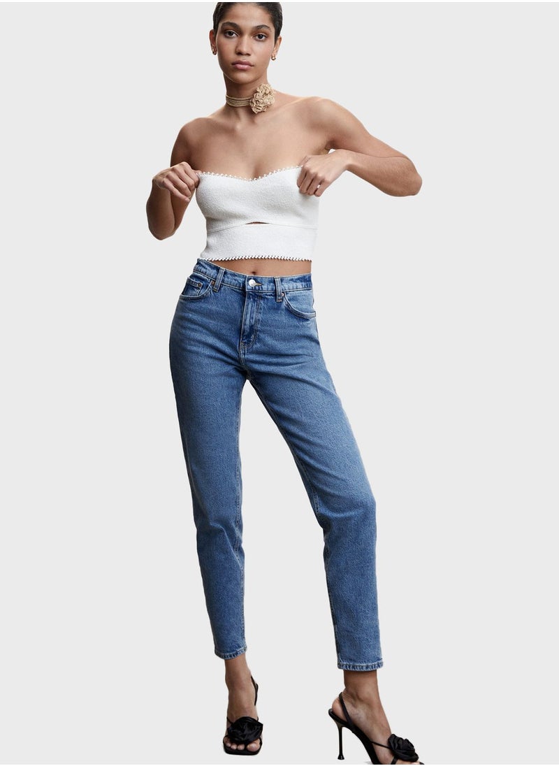 MANGO - High Waist Jeans - Image 1