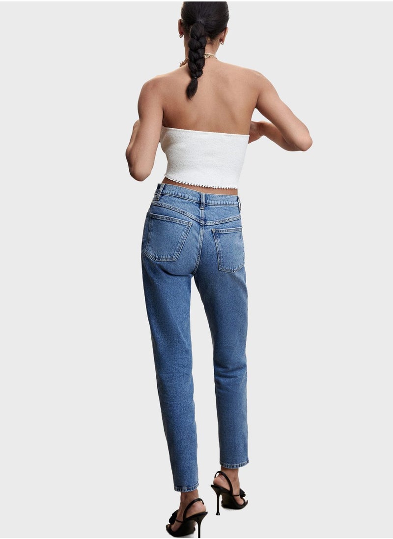 MANGO - High Waist Jeans - Image 1