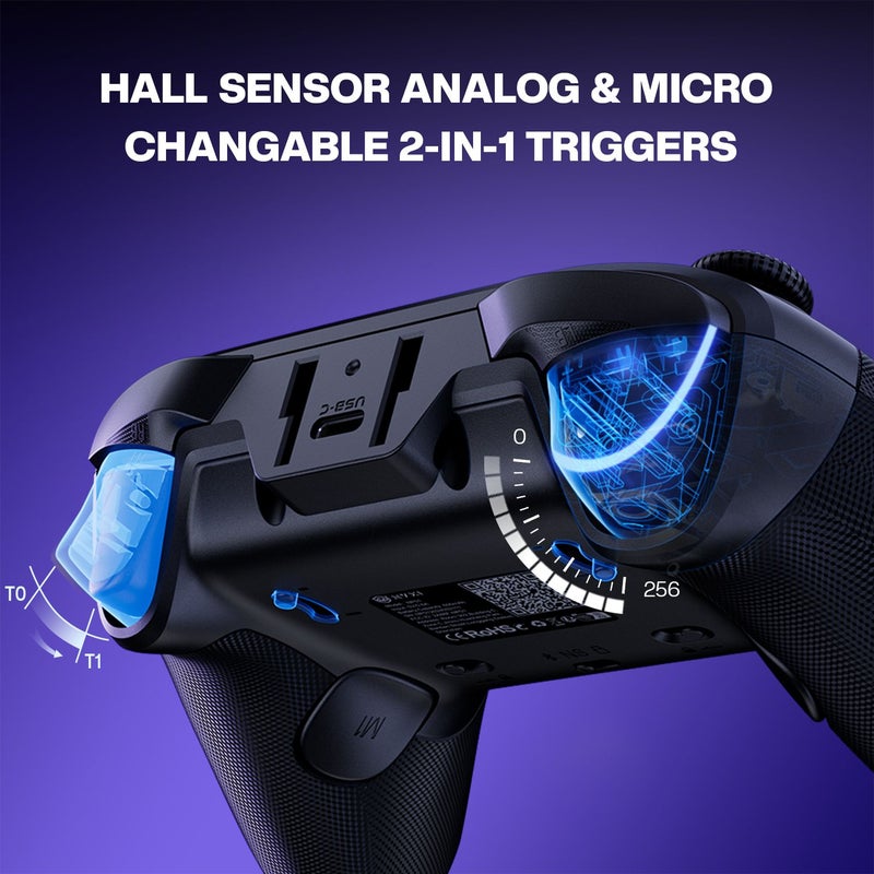 Nyxi Master P1 Wireless Game Controller for PC and Nintendo Switch 2, Black - Image 4