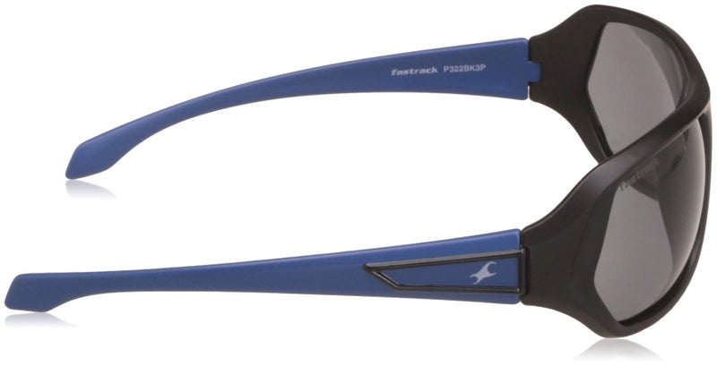 Fastrack Black Wraparound Polarised Sunglasses for Men - Image 3