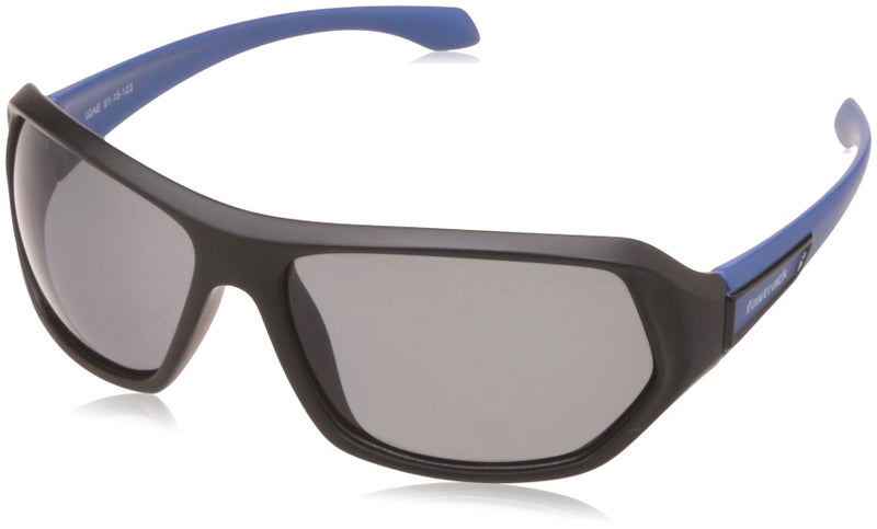 Fastrack Black Wraparound Polarised Sunglasses for Men - Image 5
