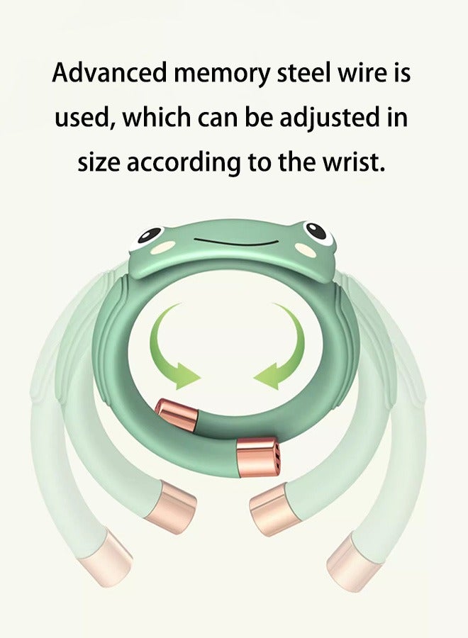 Mosquito Repellent Bracelet, Insect Repellent Bands Essential Oil Diffusion Mosquito Wristband DEET-Free Natural Plant for Babies Kids Adults (Green) - Image 4