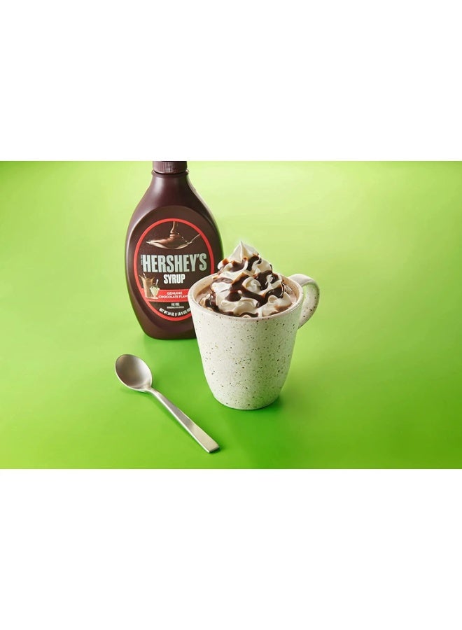 هيرشيز شراب بنكهة الشوكولاتة الأصلية، خالي من الدهون، يُحفظ في الثلاجة بعد الفتح، 680 غرام - Image 2
