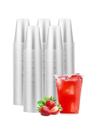 250 Clear Plastic Cups, 12 oz