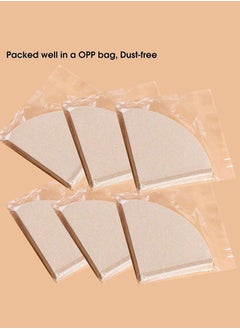 Bukela Coffee Filters, V60 Coffee Filter Paper, 2-4 Cups Natural Disposable Coffee Filters, Unbleached Coffee Paper Filters V02, Compatible with V60 Dripper and No.2 Size Pour Over Drippers, 100pcs  - Image 3