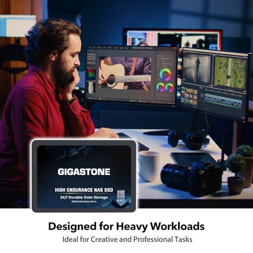 Gigastone 4TB NAS SSD Drive 24/7 Durable High Endurance RAID Data Storage Network Attached Storage 2.5" SATA Internal Solid State Hard Drives - Image 5