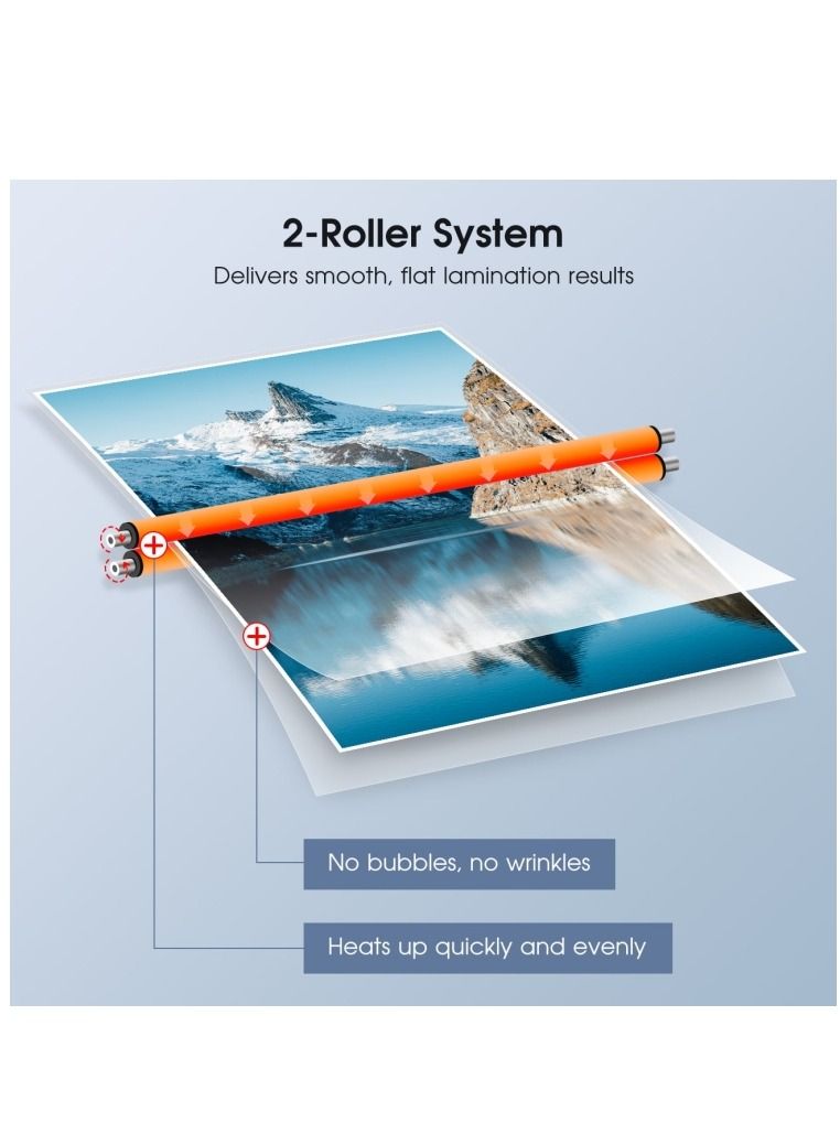 FN Hot And Cold Laminating Machine A4 Laminator Machinefor Home Office School Use - Image 4