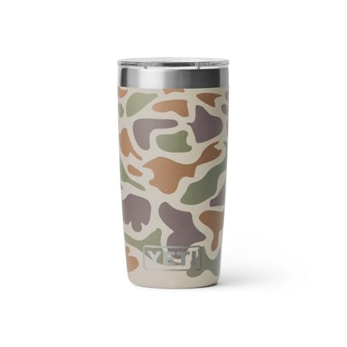 YETI Rambler 10 oz Tumbler, Stainless Steel, Vacuum Insulated with MagSlider Lid, Tan Camo - Image 3