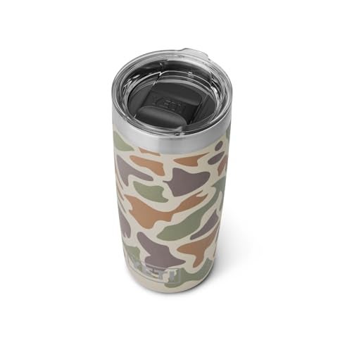 YETI Rambler 10 oz Tumbler, Stainless Steel, Vacuum Insulated with MagSlider Lid, Tan Camo - Image 1