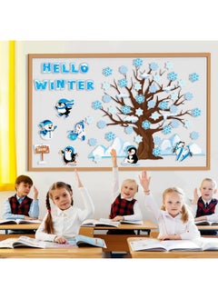 84Pcs Winter Bulletin Board Decorations, Winter Tree Penguin Snowflake Cutouts For Bulletin Board, Christmas Winter Bulletin Board Decorations Set For Classroom Home Office Holiday Decor - pzsku/Z1566DE00A909CBF8B547Z/45/_/1731922439/49375949-d5a7-4b61-899e-87ceaab88444