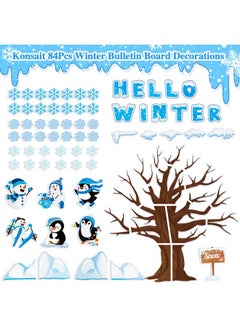 84Pcs Winter Bulletin Board Decorations, Winter Tree Penguin Snowflake Cutouts For Bulletin Board, Christmas Winter Bulletin Board Decorations Set For Classroom Home Office Holiday Decor - pzsku/Z1566DE00A909CBF8B547Z/45/_/1731922442/8af5ea15-25b5-4b97-8bdf-af4970c4b2ca