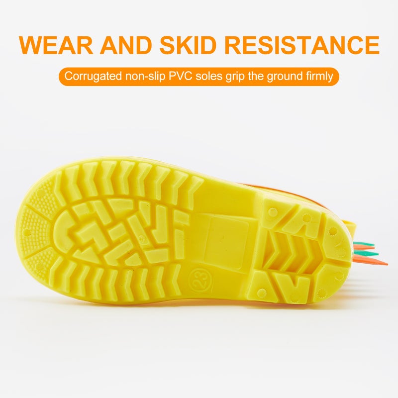 Children'S Rain Boots Export Export Non-Slip Soft Sole Lightweight Kidsren'S Male And Female Baby Medium Rain Boots Toddler Water Shoes - Image 3