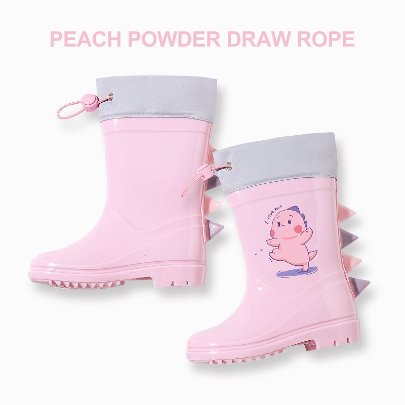 Children'S Rain Boots Export Export Non-Slip Soft Sole Lightweight Kidsren'S Male And Female Baby Medium Rain Boots Toddler Water Shoes - Image 1