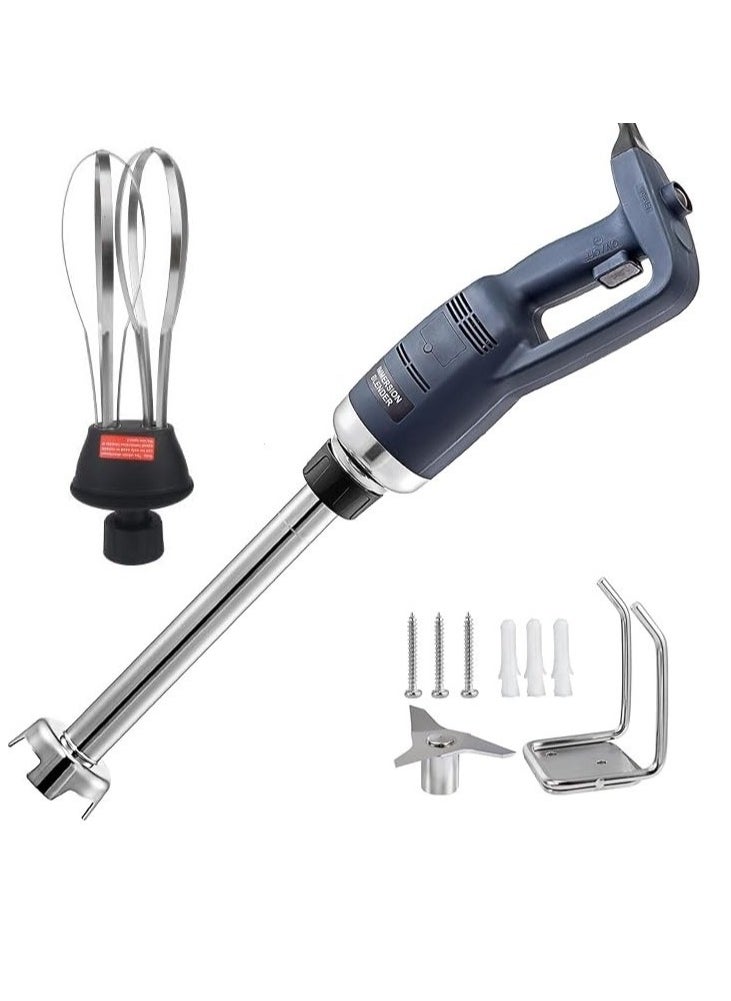 LETWOO LETWOO 500W Variable Speed 4000 to 16000RPM Commercial Immersion Blender Hand Held Mixer with 15.7Inch 304 Stainless Steel Removable Shaft & Detachable Whisk Attachment.  - Image 1