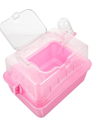 Hamster Cage Clear Container Small Container Clear Stand Pet Carrying Box Transparent Hamster Case Hamster Travel Carrier Fully Transparent Carrying Case Box Bracket Pink Plastic - pzsku/Z1566EEDF674DBD1B8A39Z/45/_/1735780947/db8fe3a6-d465-4ef9-a50d-463357fe12eb