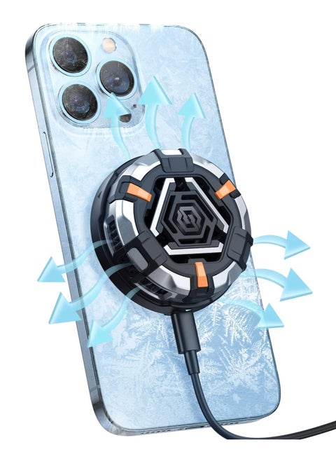 Benks Phone Cooler, Advanced Cooling Technology, Magnetic Attachment, Quiet Operation, Reduces Phone Temperature, Enhances Gaming Performance