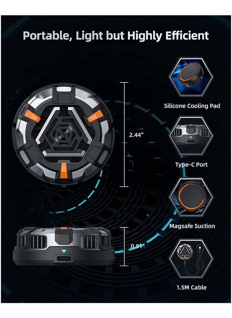 Benks Phone Cooler, Advanced Cooling Technology, Magnetic Attachment, Quiet Operation, Reduces Phone Temperature, Enhances Gaming Performance