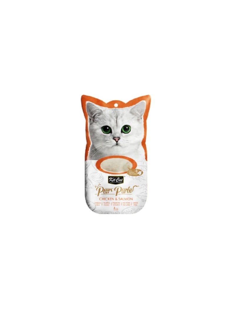 Kit Cat Purr Puree Chicken & Salmon Cat Treats - Image 2