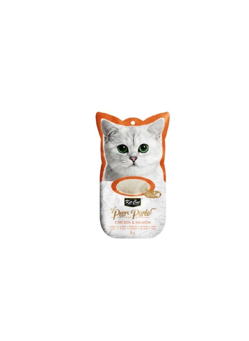 Kit Cat Purr Puree Chicken & Salmon Cat Treats - Image 3