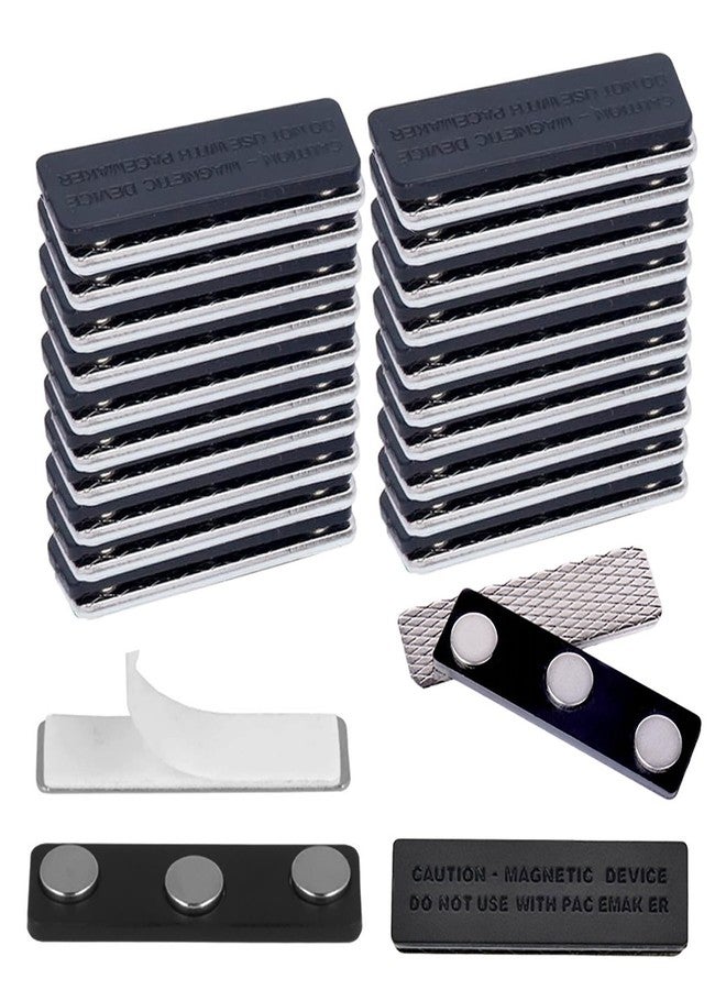 jingewell 20 Pack Magnetic Curtain Closure with Adhesive for Blackout Blind Accessory, Window Blinds, Name Badge Holders, Curtain Magnet with Super Strong Magnets for Blackout Curtains (20 Pairs) - Image 1