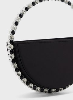 Khizana Diamante Round Clutch Bag  - Image 4