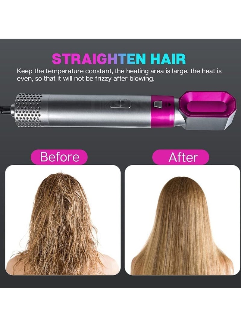 5 in 1 Hot Air Styler Electric Blow Dryer Comb Curling Wand Detachable Negative Ion Straightener Hair Brush - Image 5