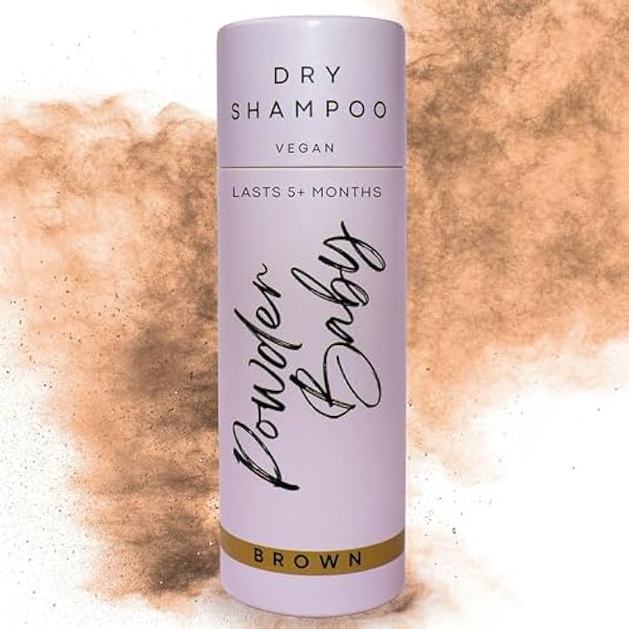 Dry Shampoo Powder | Organic & Vegan | Non-Aerosol Shampoo for Brown Hair | Adds Volume | 1.7 Oz | Talc-Free, Cruelty-Free | Made in USA | Eco-Friendly Packaging (Brown) - Image 1
