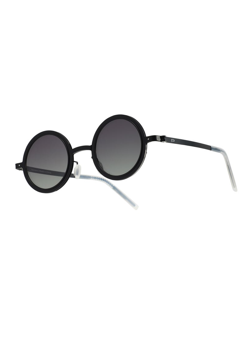 porodo Geneva Round Frame Sunglasses with UV400 Protection & Adjustable Brightness / Unisex Design / Scratch Resistant Lenses / Durable Flex Frame / Manual Tint Control - Black - Image 1