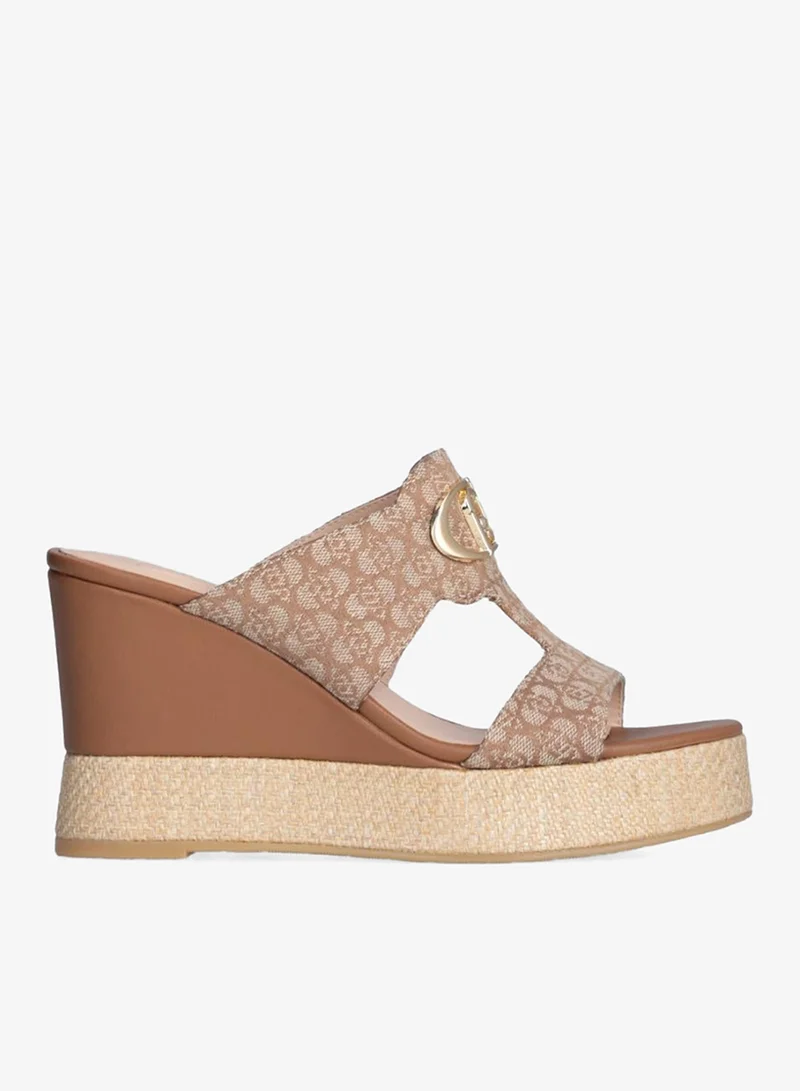 Liu Jo Raffia-heeled sandals